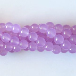 10mm malaysian jade round gemstone bead pale lilac