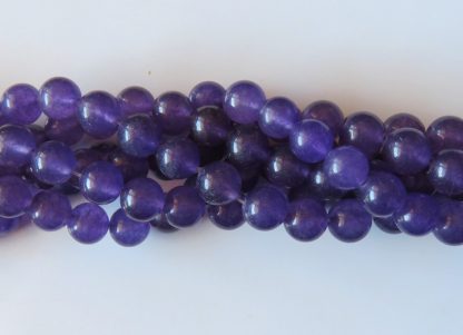 10mm malaysian jade round gemstone bead dark purple