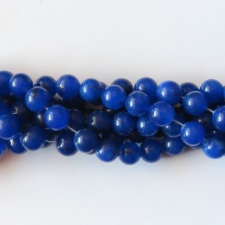 10mm malaysian jade round gemstone bead lapis blue