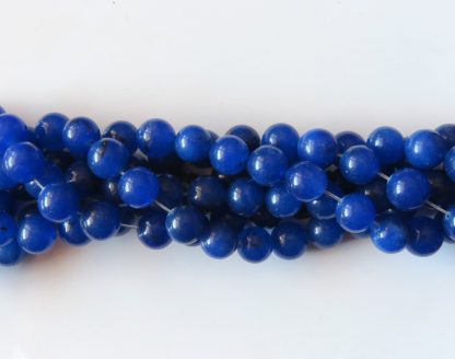 10mm malaysian jade round gemstone bead lapis blue