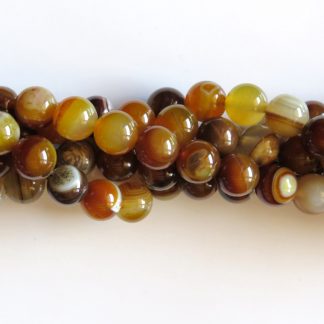 10mm coffee agate round gemstone bead
