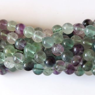 10mm fluorite round gemstone bead