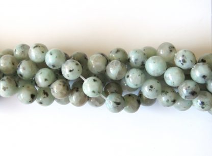10mm kiwi jasper round gemstone bead