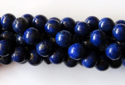 10mm lapis round gemstone bead