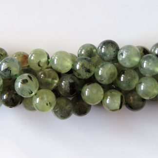 10mm prehnite round gemstone beads