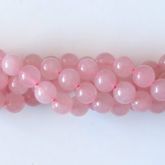 10mm rose quartz round gemstone bead