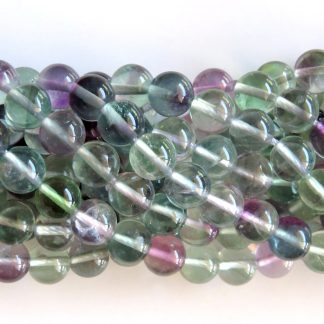 8mm Fluorite round gemstone beads