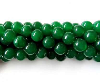 8mm malaysian jade round gemstone bead green