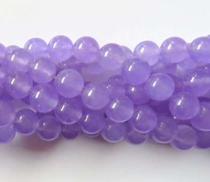 8mm malaysian jade round gemstone bead pale purple