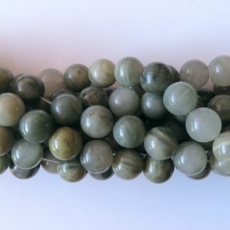 8mm green hair round gemstone beads