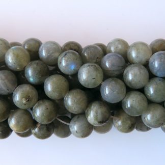 8mm grey labradorite round gemstone beads