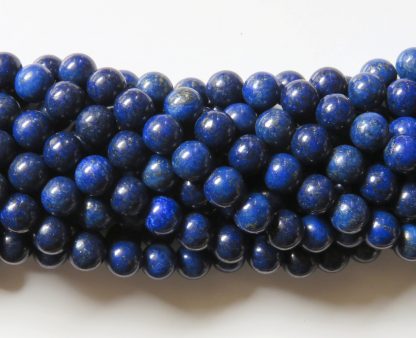 8mm Round Natural Gemstone Beads - Lapis Lazuli (Dyed)