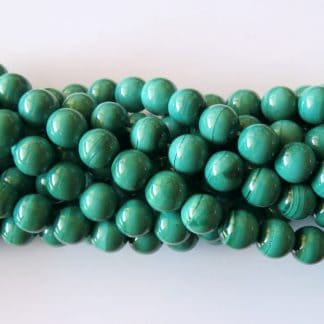 8mm malachite round gemstone beads