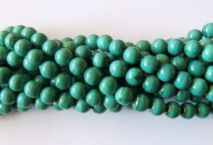 8mm malachite round gemstone beads