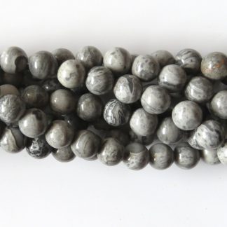 8mm picasso jasper round gemstone beads