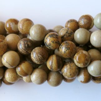 8mm picture jasper round genstone beads