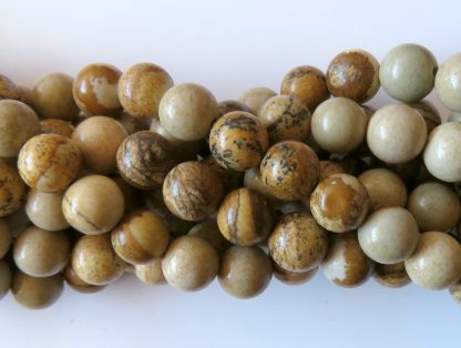 8mm picture jasper round genstone beads