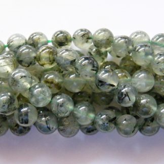 8mm prehnite round gemstone beads