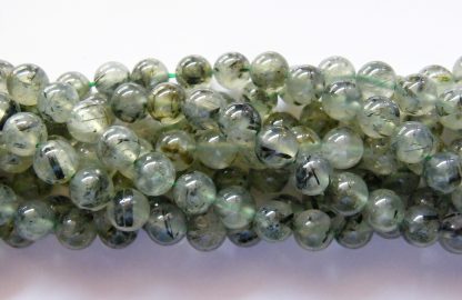8mm prehnite round gemstone beads