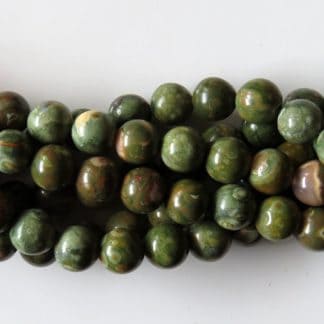 8mm rhyolite round gemstone beads