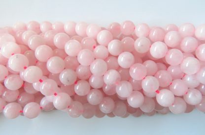 8mm rose quartz round gemstone bead