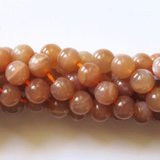 8mm sunstone round gemstone bead