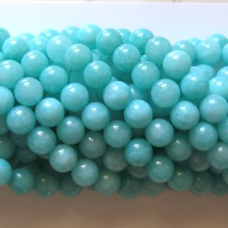 10mm amazonite round gemstone bead dyed