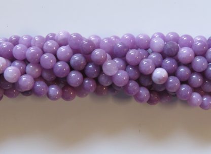 8mm malaysian jade round gemstone bead pale lilac