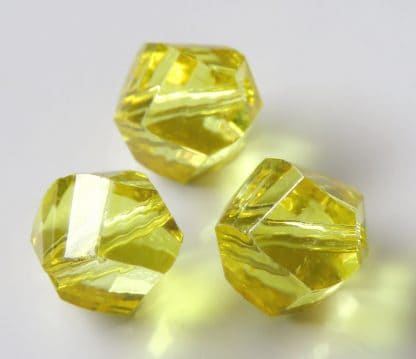 9mm helix bright topaz crystal beads