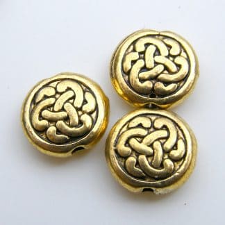 10x4mm antique gold zinc alloy metal coin spacer beads