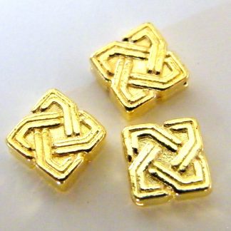 10x2.5mm gold zinc alloy metal diamond spacer beads