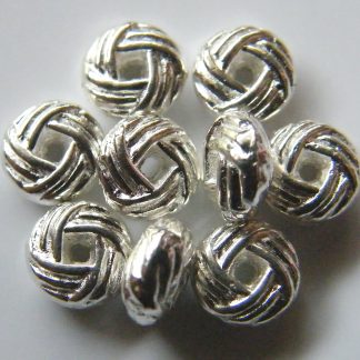 3x6mm silver zinc alloy metal quoit spacer beads