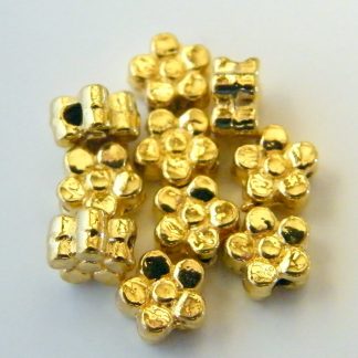 5x3mm gold zinc alloy metal flower spacer beads