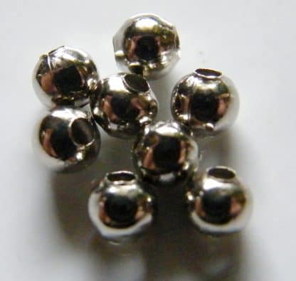Dark Silver 4mm round spacer beads