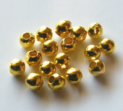 Bright Gold 2.4mm round spacer beads
