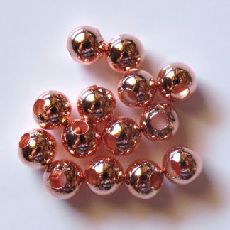 Rose Gold 6mm round spacer beads