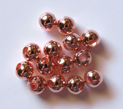 Rose Gold 6mm round spacer beads