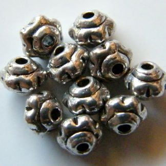 4x5mm antique silver metal alloy lantern spacer beads