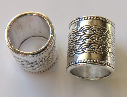 12x14mm antique silver zinc alloy metal column spacer beads