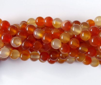 8mm carnelian agate round gemstone beads