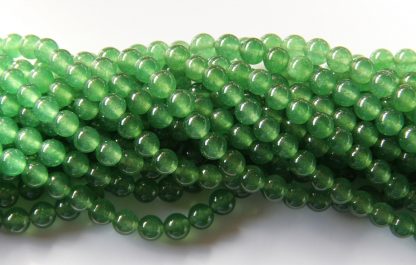 8mm malaysian jade round gemstone bead moss green