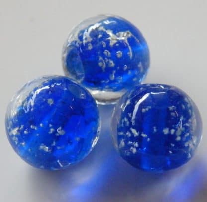 12mm glow round lampwork glass beads sapphire blue grade 1