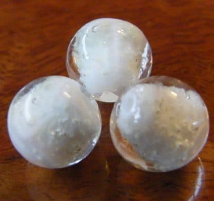 12mm glow round lampwork glass beads opaque white