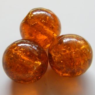 12mm round goldsand lampwork glass beads rich amber