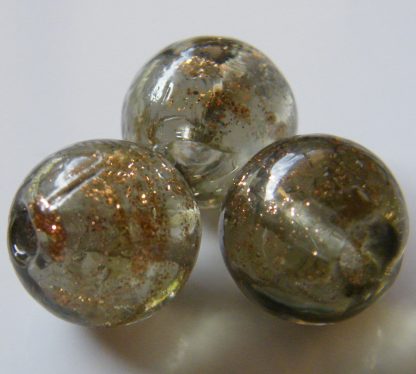 12mm round goldsand lampwork glass beads morion