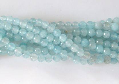 6mm malaysian jade round gemstone bead pale aqua