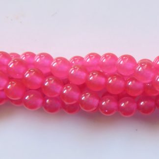 6mm malaysian jade round gemstone bead iridescent pink