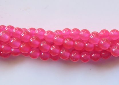 6mm malaysian jade round gemstone bead iridescent pink