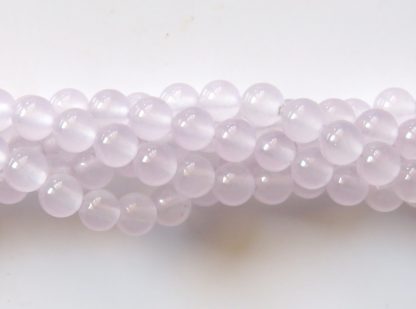 6mm malaysian jade round gemstone bead ice violet