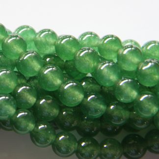 6mm malaysian jade round gemstone bead moss green